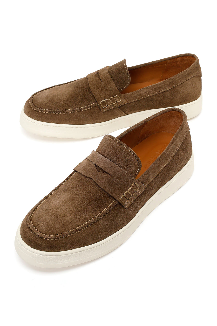 Erkek Taba Süet Deri Casual Loafer