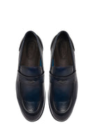 Derimod Black Erkek Lacivert Deri Klasik Loafer | Derimod