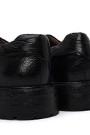 Derimod Black Erkek Siyah Bağcıklı Deri Casual Ayakkabı | Derimod