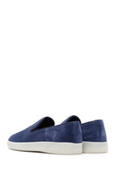 Men's Navy Blue Leather Loafer | Derimod