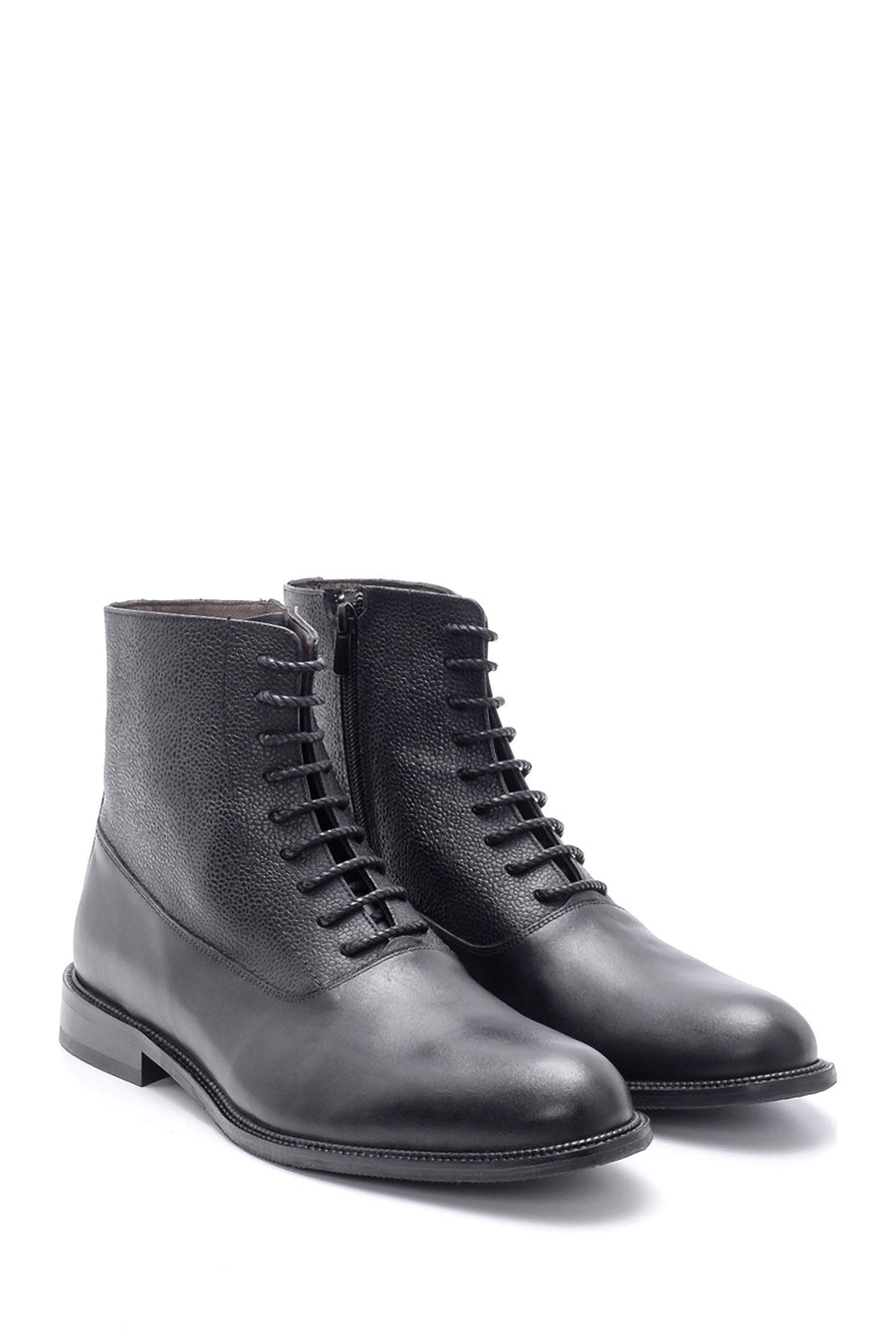 Men's Leather Lacing Detailed Classic Boots