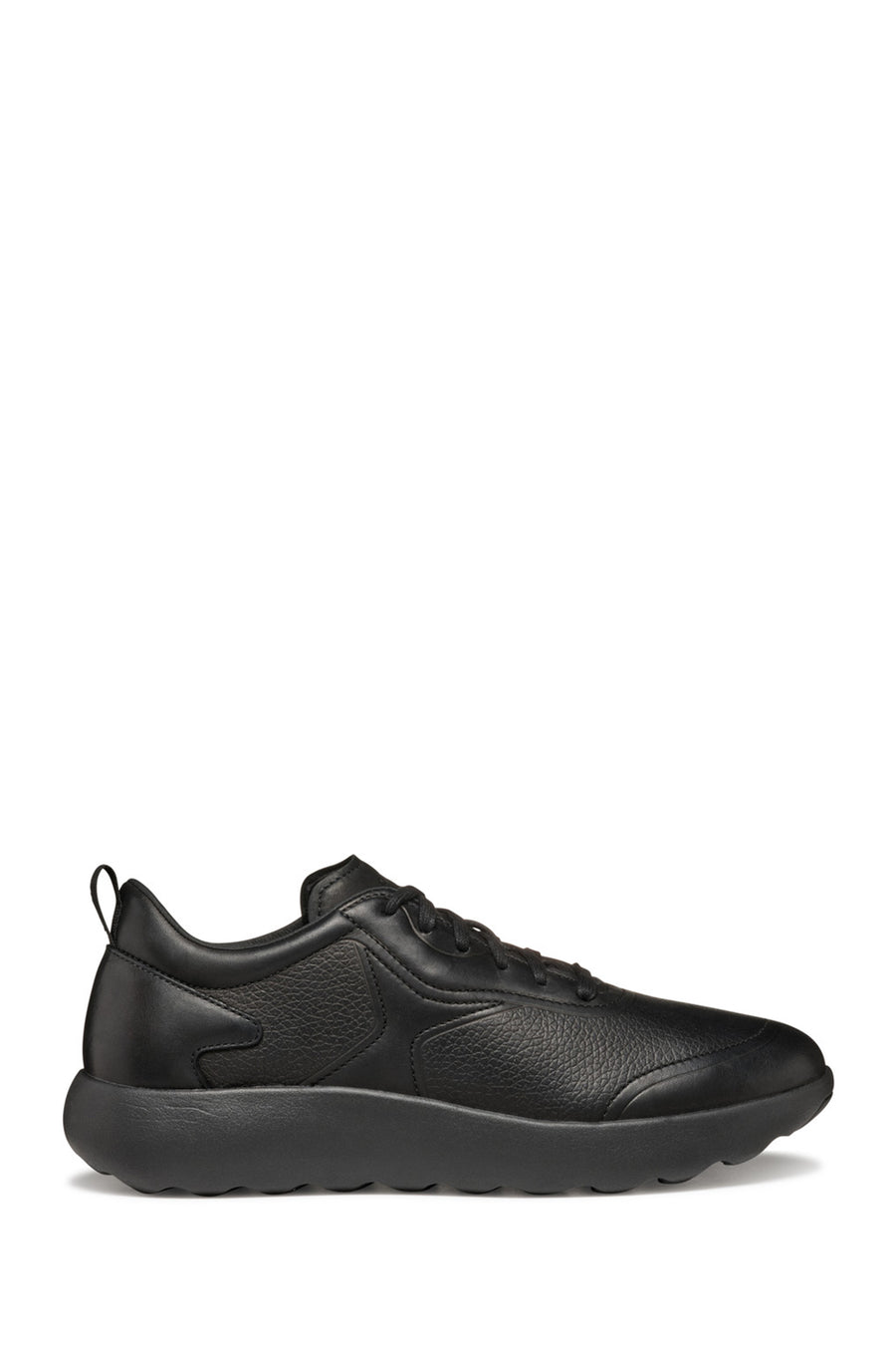 Geox Erkek Siyah U Xtors B - Print.Lea + Smo.Lea Bağcıklı Deri Sneaker U45LFB04743C9999 | Derimod