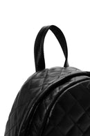 Women's Black Quilted Backpack | Derimod