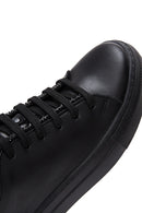 Women's Black Leather Sneaker | Derimod