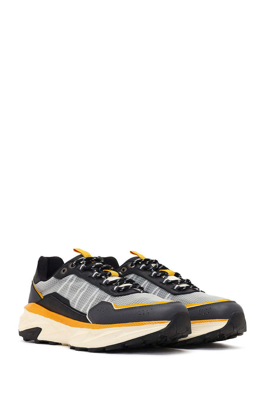Derimod Studio Men's Black Lace-Up Thick-Soled Sneaker