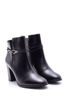 Women's Buckle Detailed Heeled Boots | Derimod