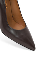 Woman Brown Thin-heeled Leather Stiletto | Derimod