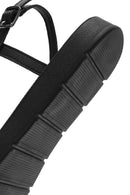 Women's Black Stone Sandals | Derimod