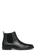 Geox Men's Black Terence Leather Chelsea Boots | Derimod