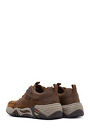 Skechers Men's Brown Arch Fit Recon - Cadell Lace-Up Nubuck Leather Boots | Derimod