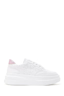 Women's White Thick Soled Sneaker | Derimod