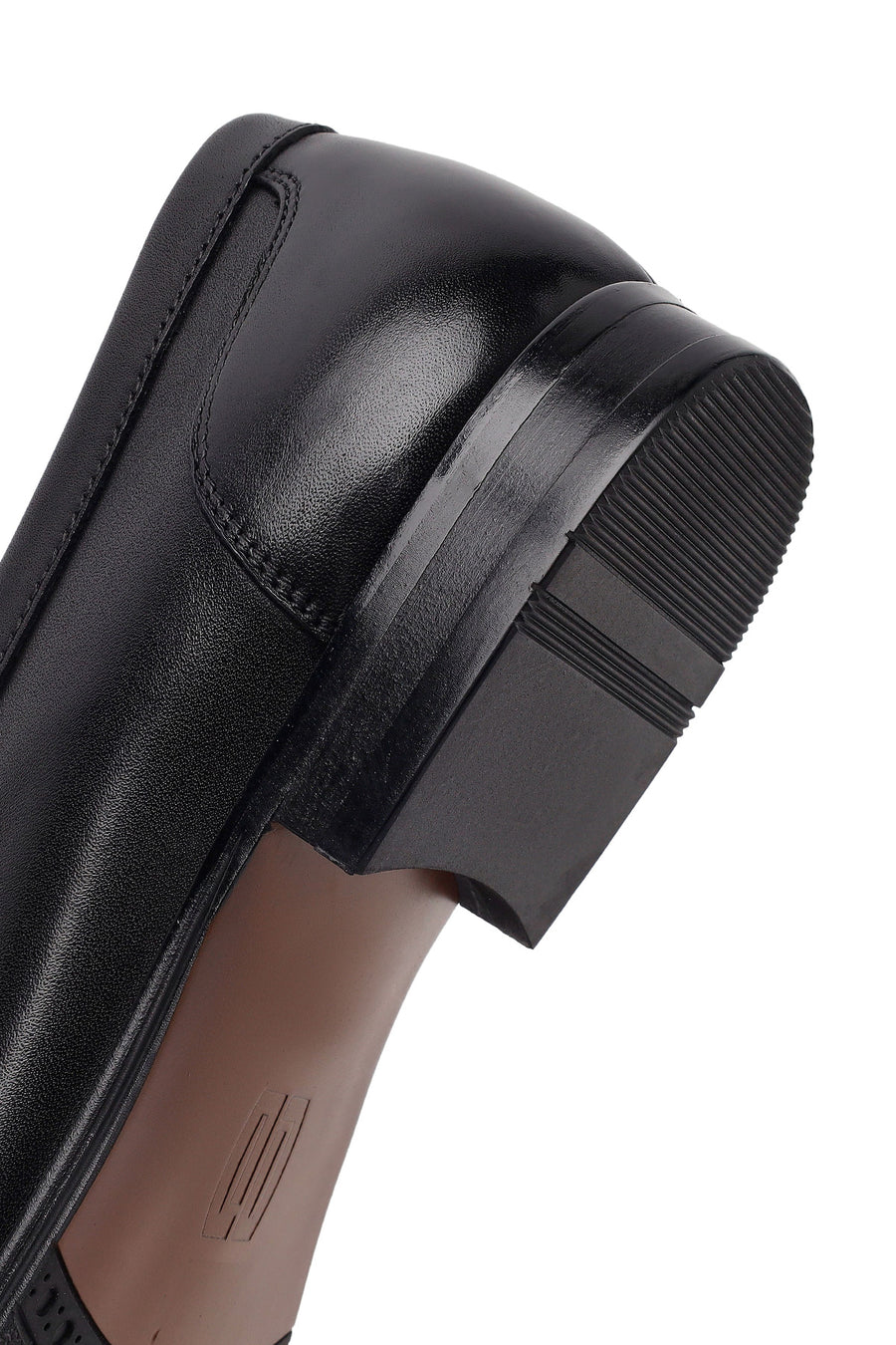 Derimod Black Male Black Leather Classic Loafer