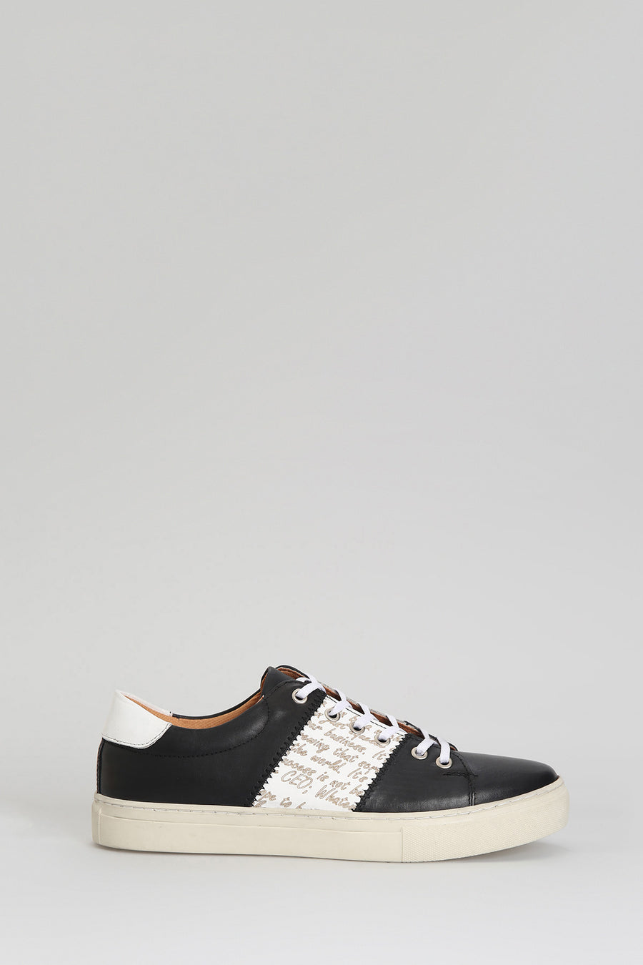 Black Men's Leather Sneaker
