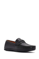 Derimod Fly Men's Black Leather Loafer | Derimod