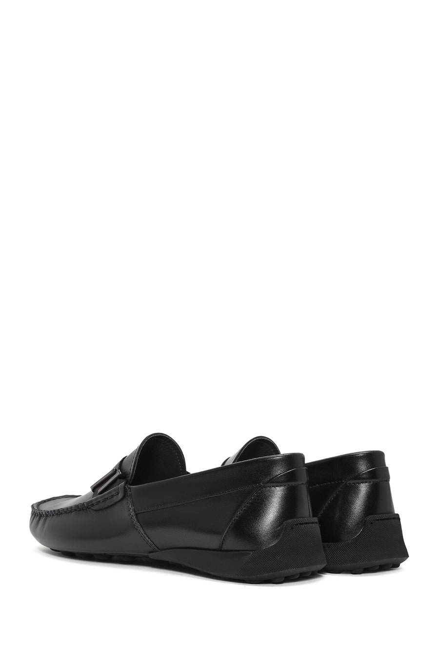 
Men's Black Leather Casual Loafer

