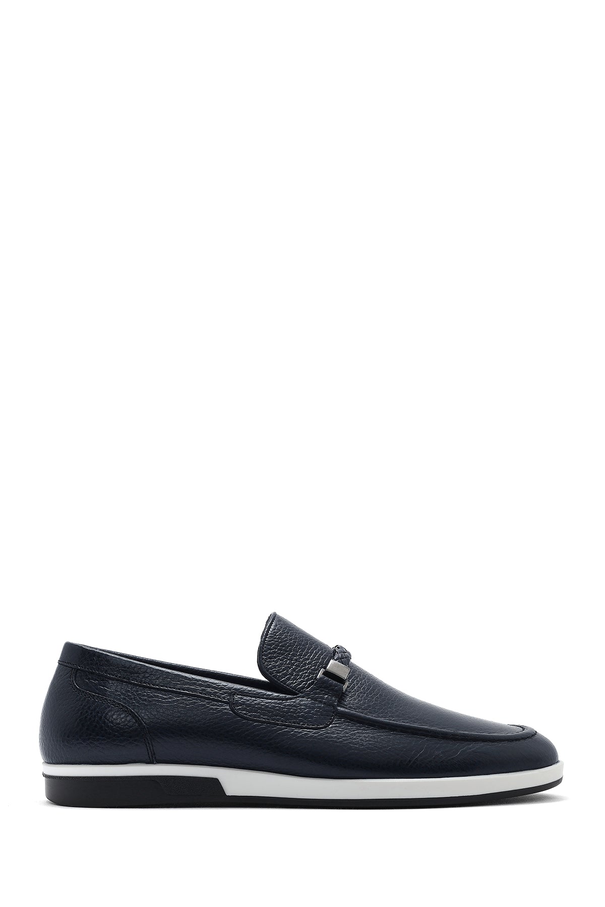 Erkek Lacivert Deri Casual Loafer 25SFD6006FT | Derimod