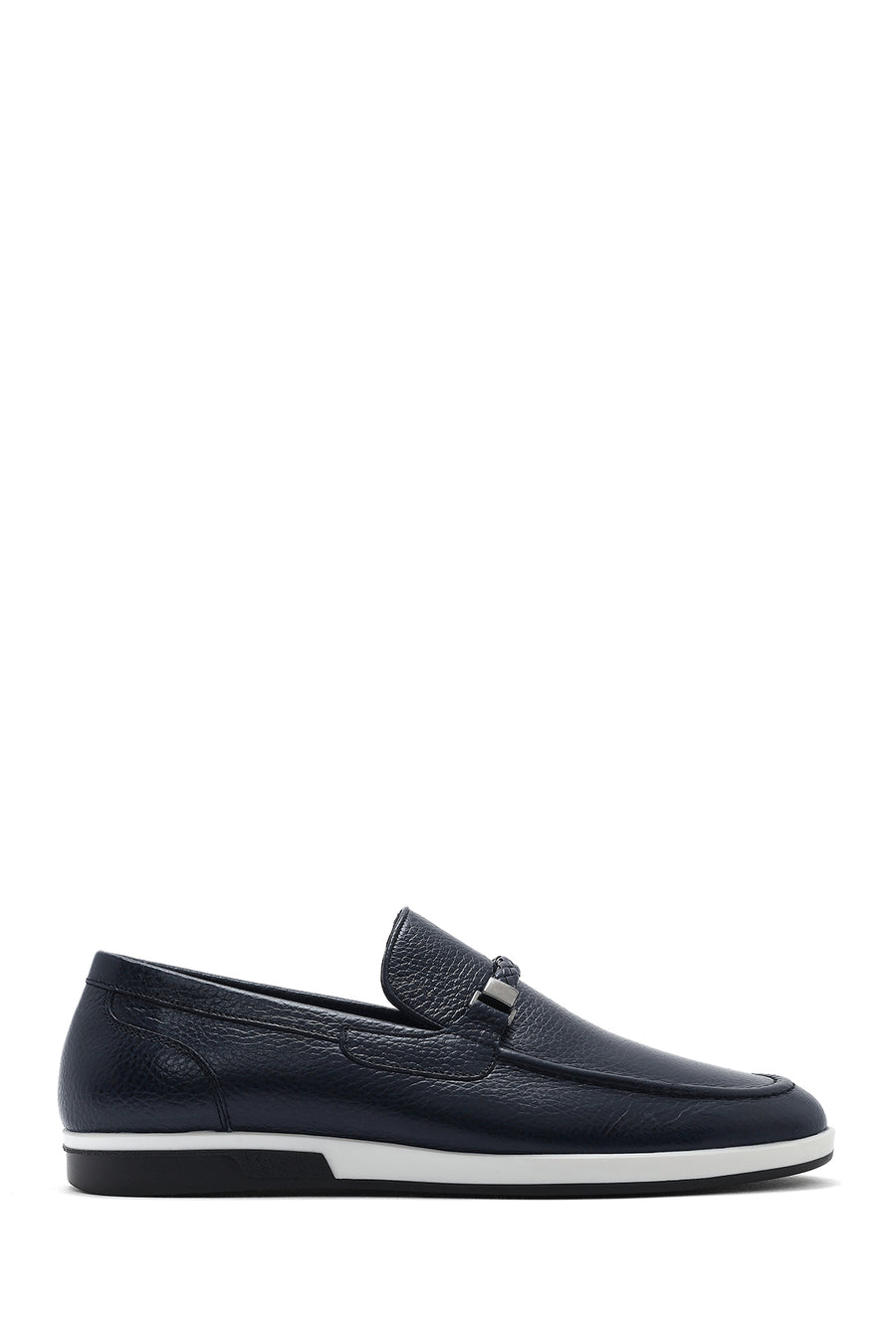 Erkek Lacivert Deri Casual Loafer 26SFD6006FT | Derimod