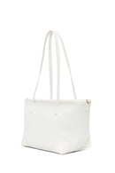Woman White Long-Strap Printed Shoulder Bag | Derimod