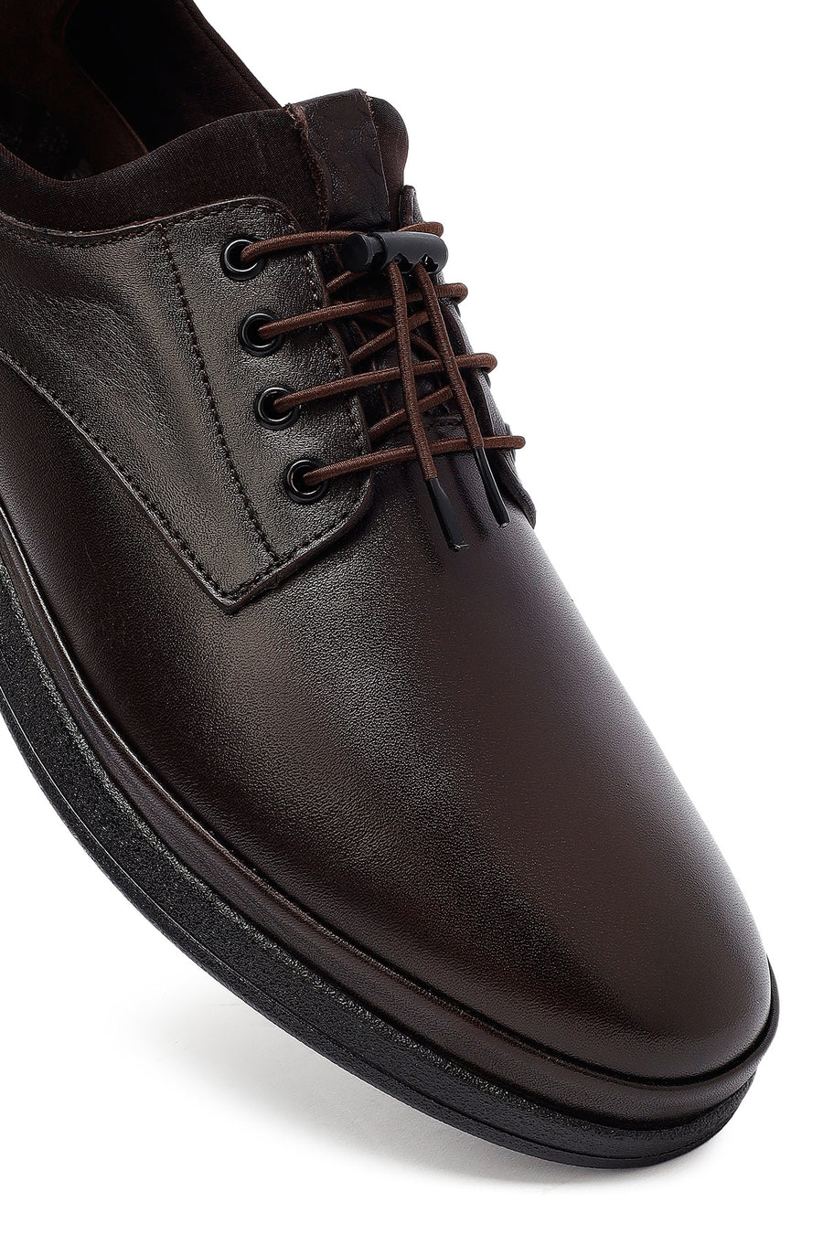 Men's Brown Lace Up Leather Casual Shoes