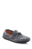 Erkek Gri Süet Deri Casual Loafer | Derimod