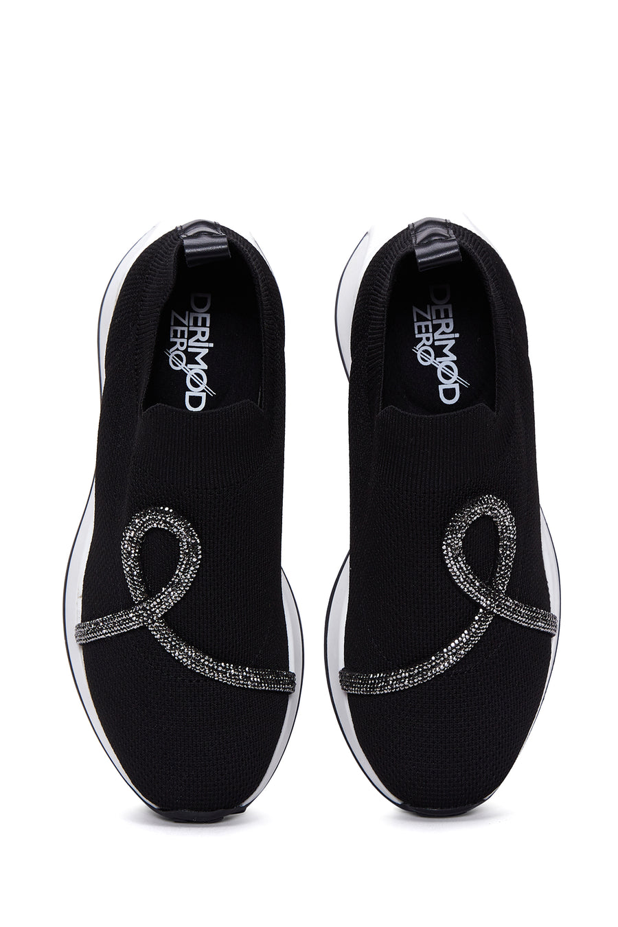 Kadın Siyah Taşlı Sneaker