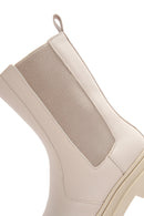 Women's Beige Thick Soled Chelsea Boots | Derimod