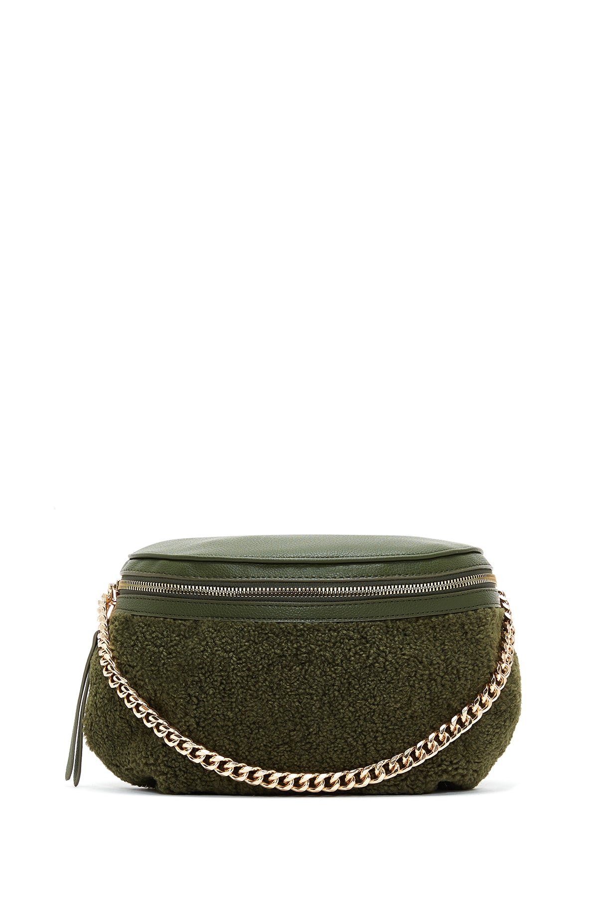 Women's Green Plush Waist Bag 22WBD2476PH | Derimod