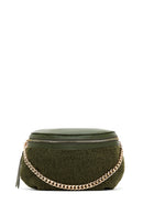 Women's Green Plush Waist Bag | Derimod