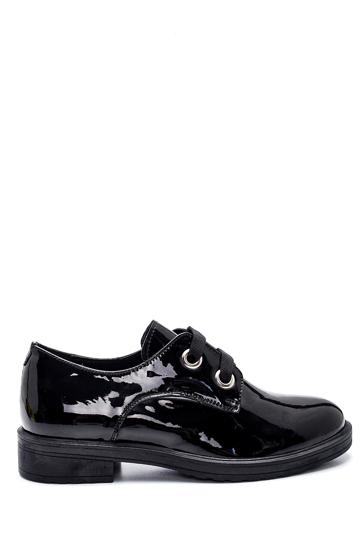 Women's Leather Patent Leather Shoes 21WFD410916 | Derimod
