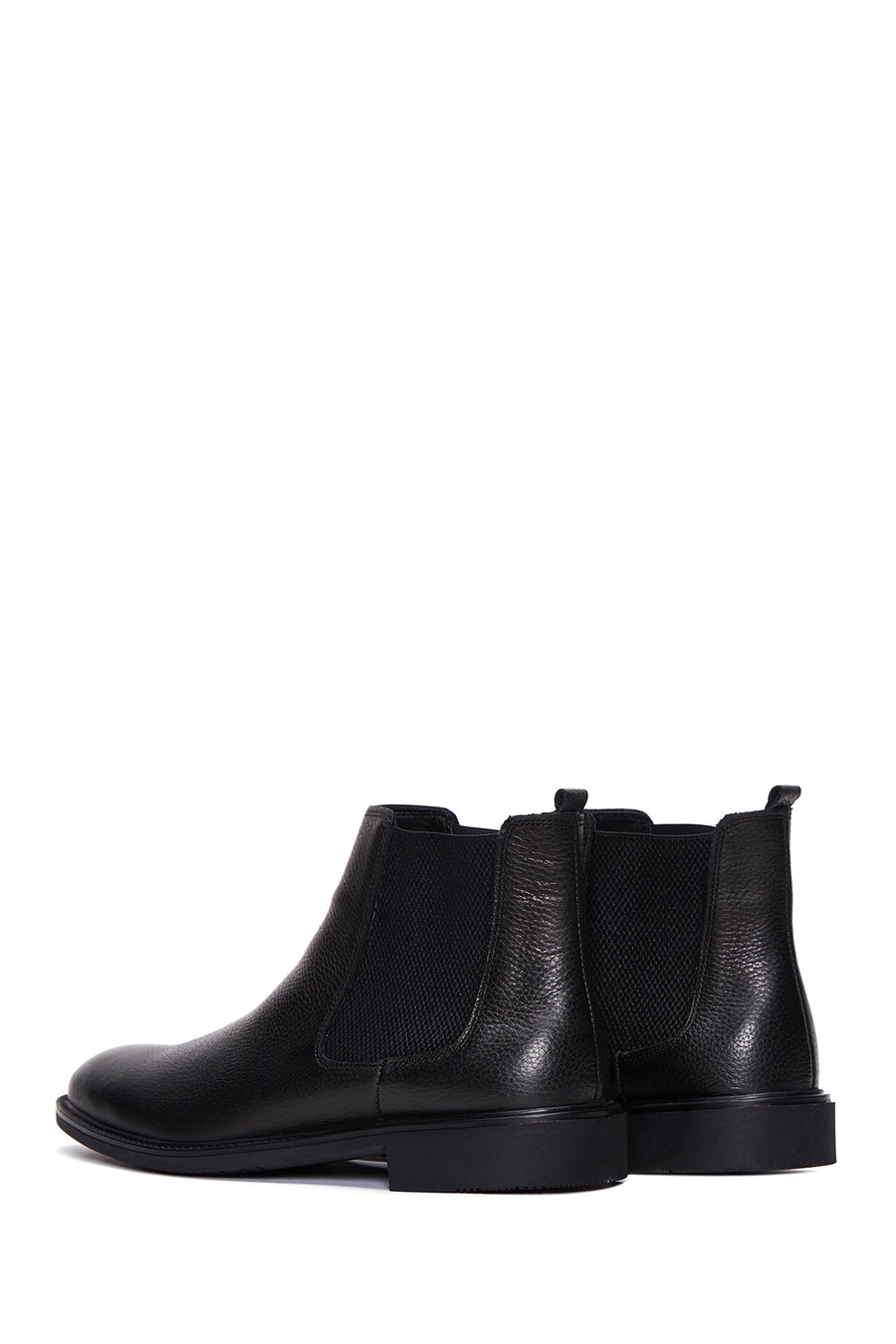 Men's Black Leather Chelsea Boots