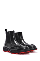 Men's Black Leather Chelsea Boots | Derimod