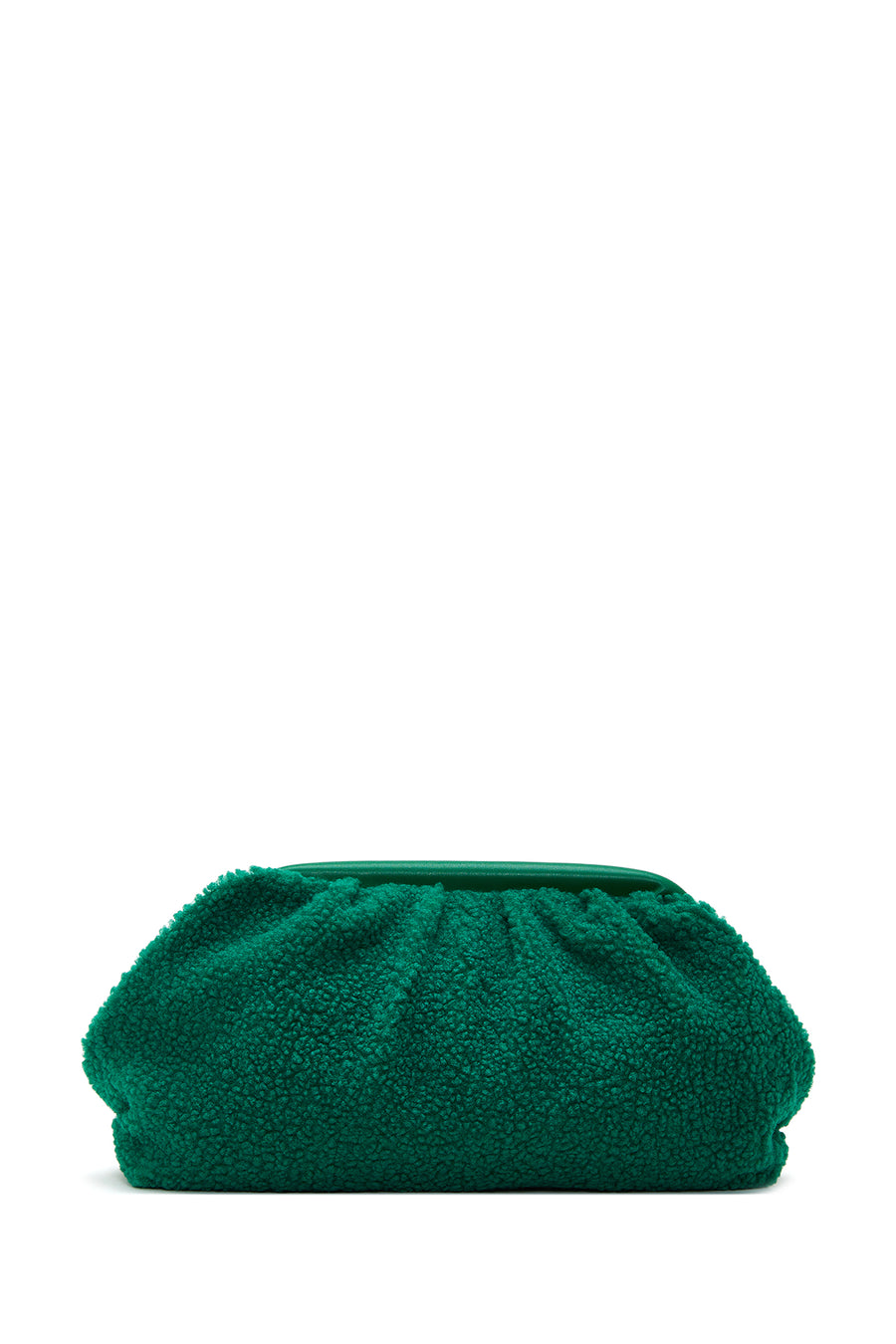 Women's Green Plush Crossbody Bag