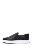 Men's Black Leather Sports Loafer | Derimod