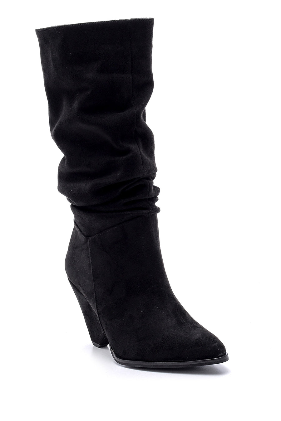 Women's Suede Heeled Boots