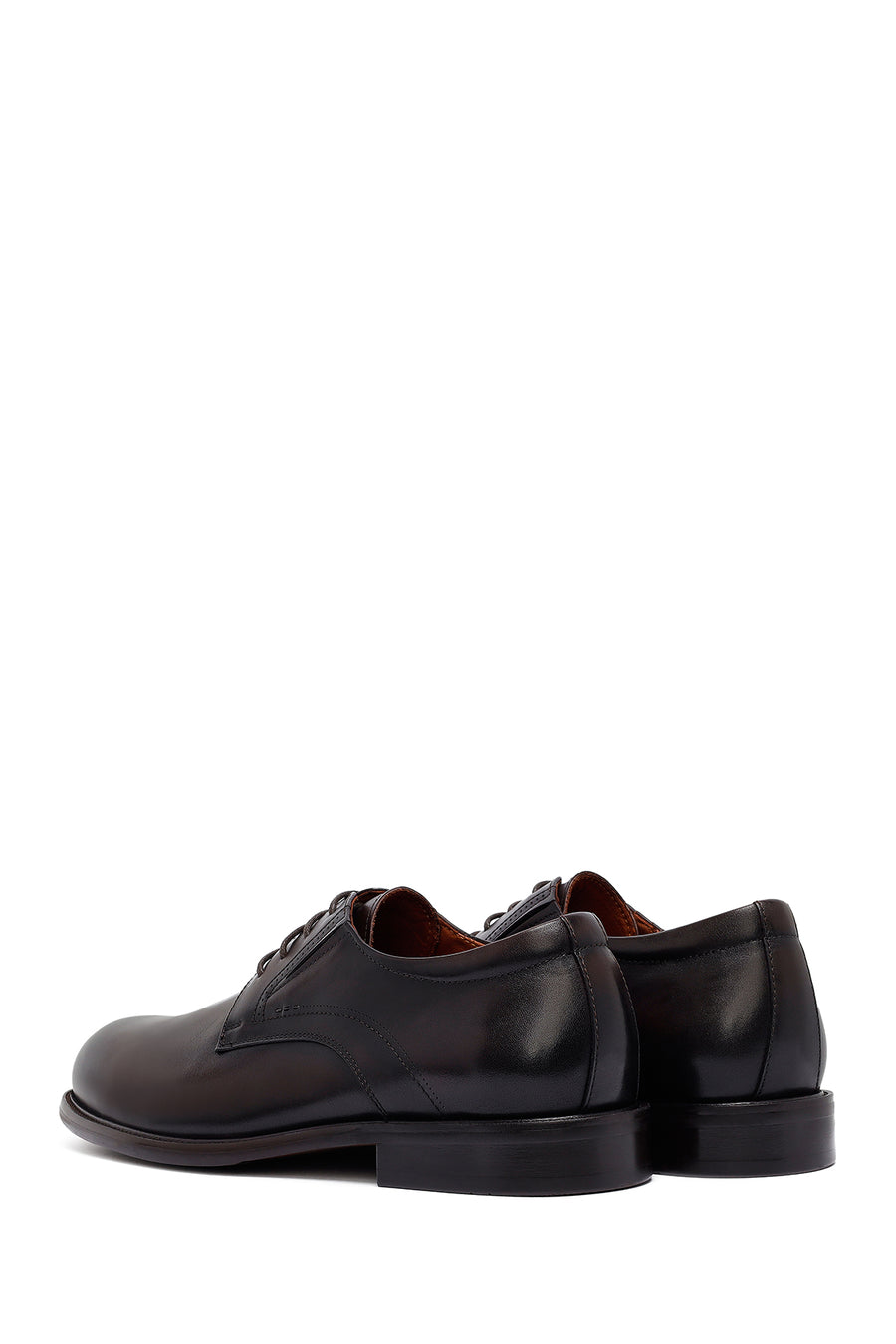Men's Brown Lace-Up Leather Classic Shoes