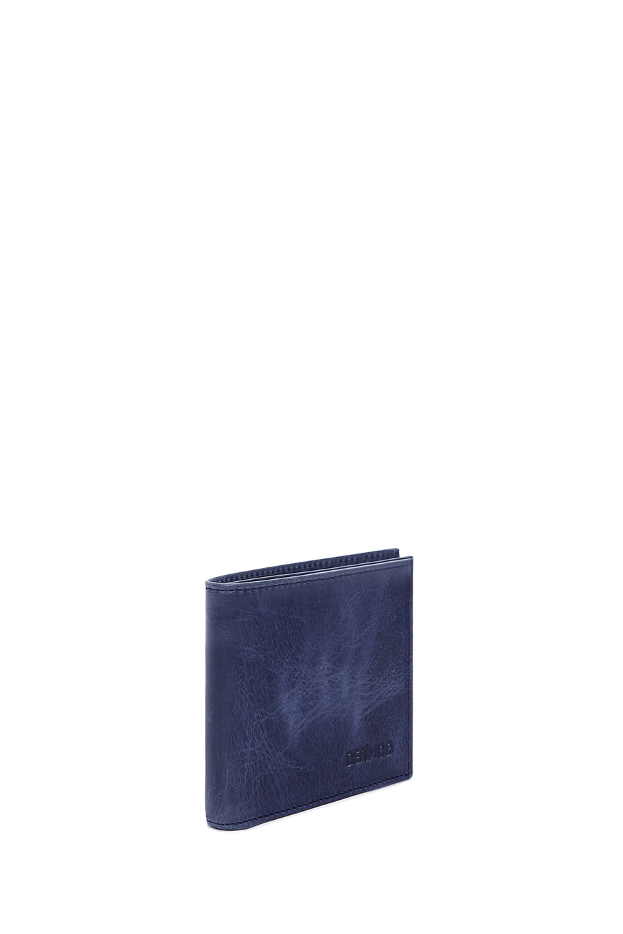Men's Navy Blue Leather Wallet