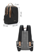 Women's Black Fabric Backpack | Derimod