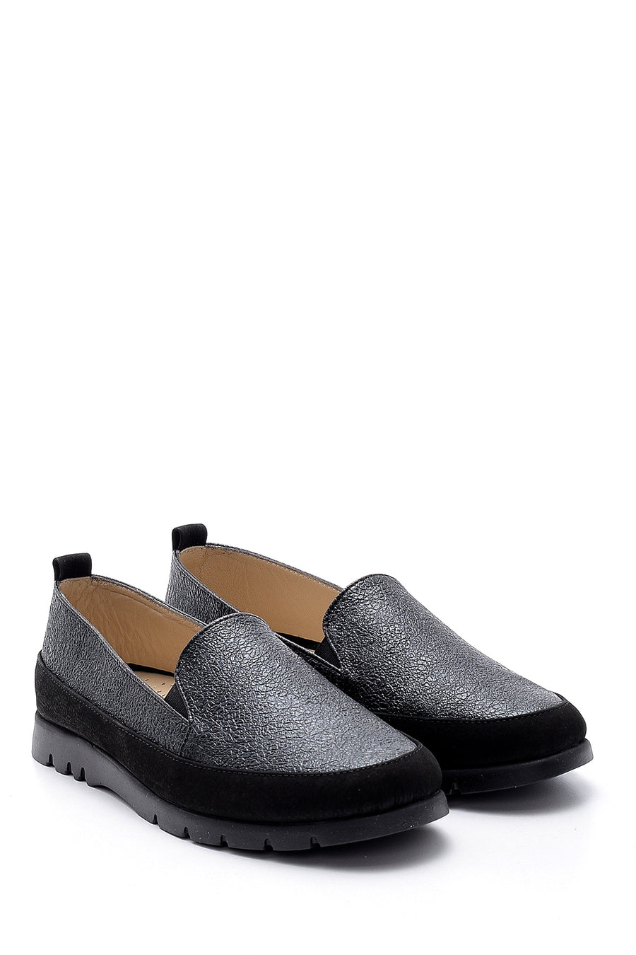 Women's Leather Glitter Loafer