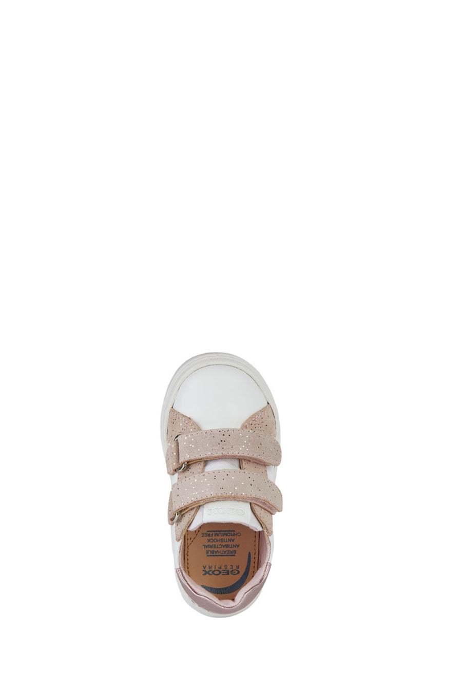 Geox Kız Bebek Beyaz Nashik Bantlı Deri Sneaker