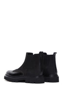 Men's Black Leather Chelsea Boots | Derimod