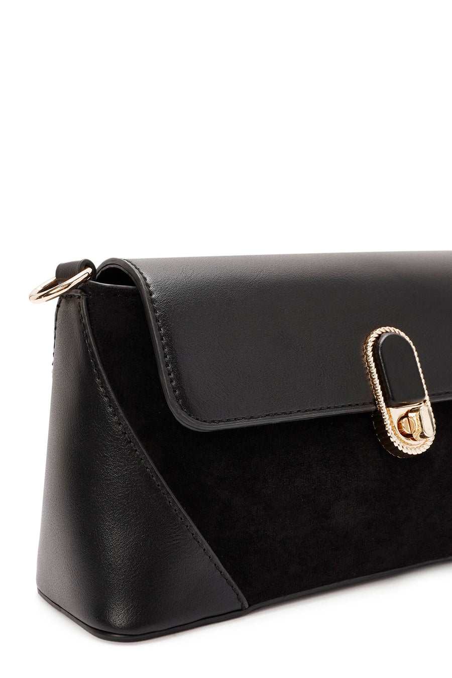 Women's Black Long Strap Shoulder Bag