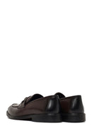 Men Brown Buckled Leather Loafer | Derimod