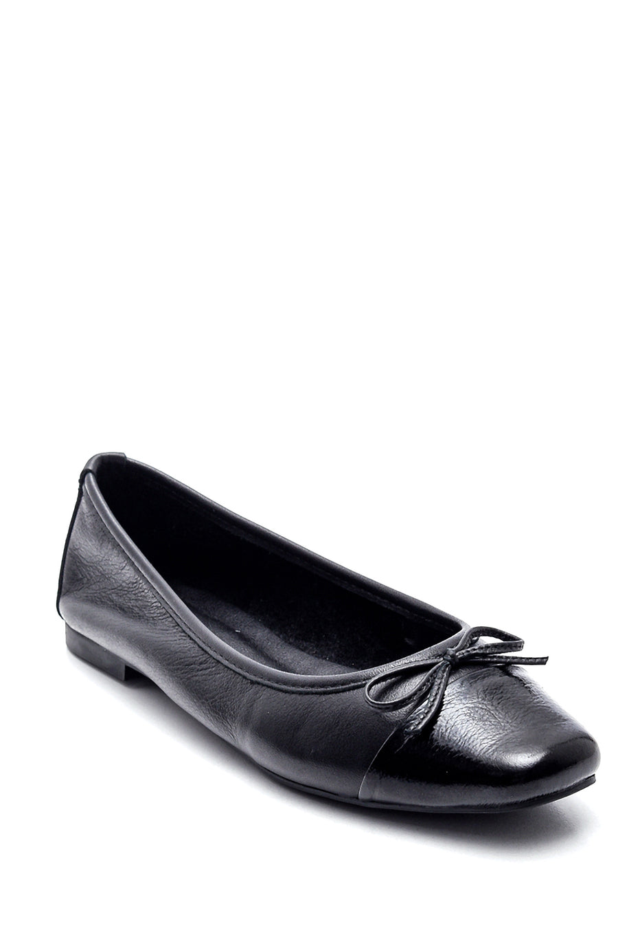 Women's Leather Bow Ballerina Ballet