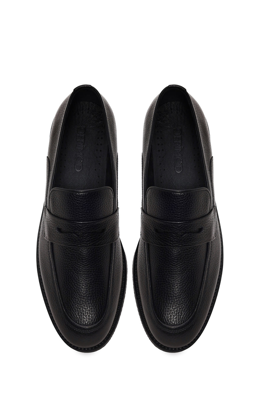 Male Black Leather Classic Loafer