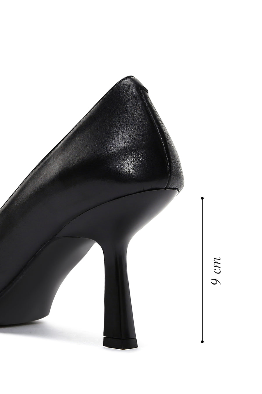 Women's Black Leather Stiletto
