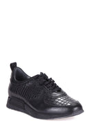 Crocodile Patterned Men's Leather Sneaker | Derimod