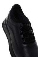 Men's Black Leather Sneaker | Derimod