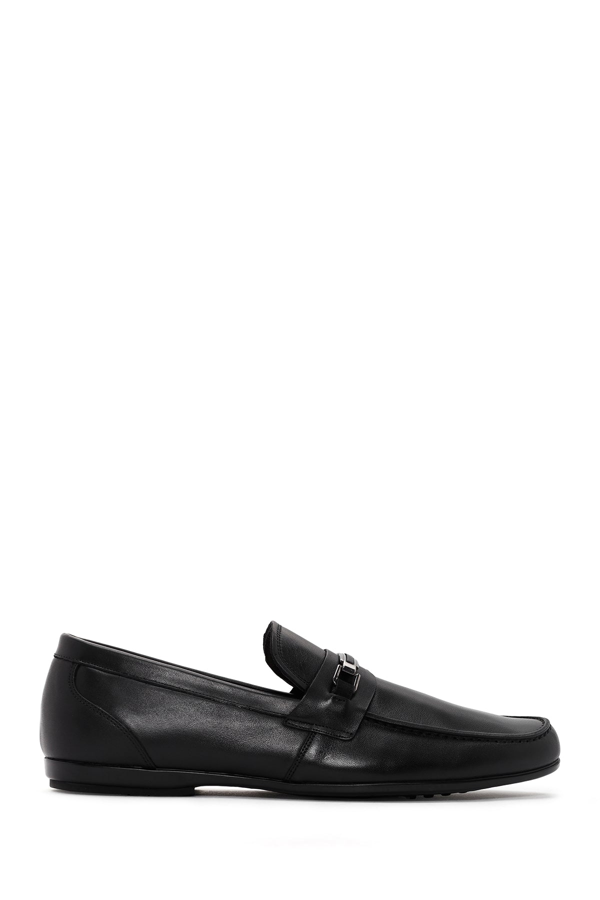 Erkek Siyah Deri Klasik Loafer 24SFD650218 | Derimod