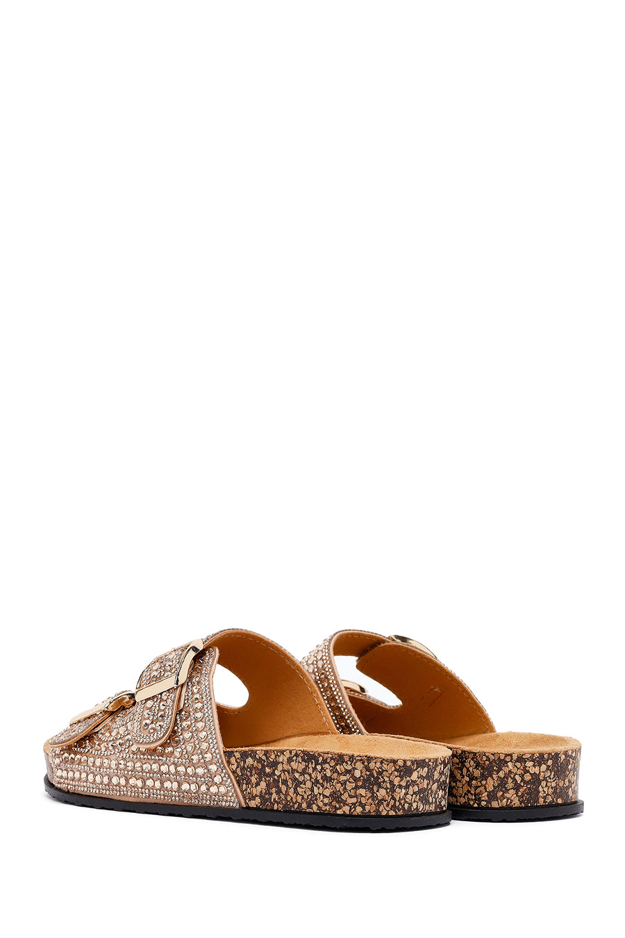 Women's Gold Stone Slippers