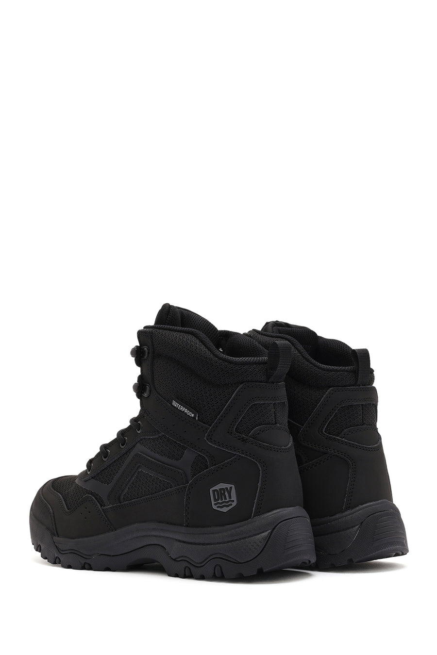 Derimod Dry Men's Black Lace-Up Waterproof Outdoor Boots